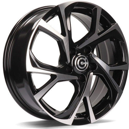 Janta aliaj Carbonado Tokio 8x18 5x114.3 et40  Black Front Polished