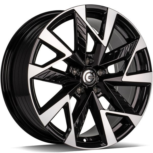 Janta aliaj Carbonado Trick 8x18 5x112 et40  Black Front Polished