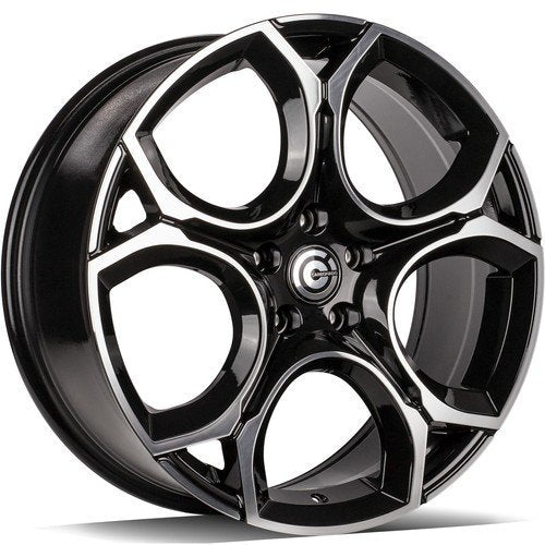 Janta aliaj Carbonado UNIQUE 7.5x18 5x112 et45  Black Glossy Lip Polished