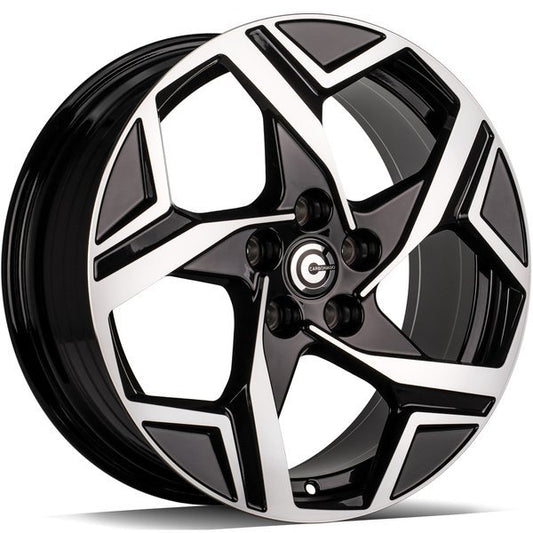 Janta aliaj Carbonado Whistle 7.5x18 5x114.3 et40  Black Front Polished
