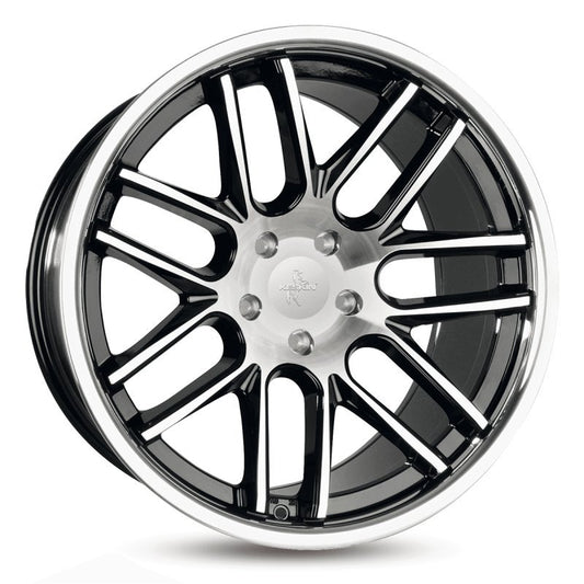 Janta aliaj Keskin Tuning KT14 11x20 5x120 et30 BLACK FRONT POLISH STEEL LIP