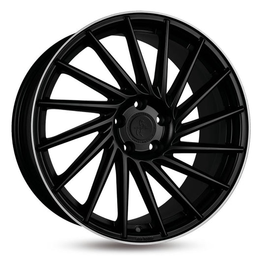 Janta aliaj Keskin Tuning KT17 8x18 5x112 et45 MATT BLACK LIP POLISH