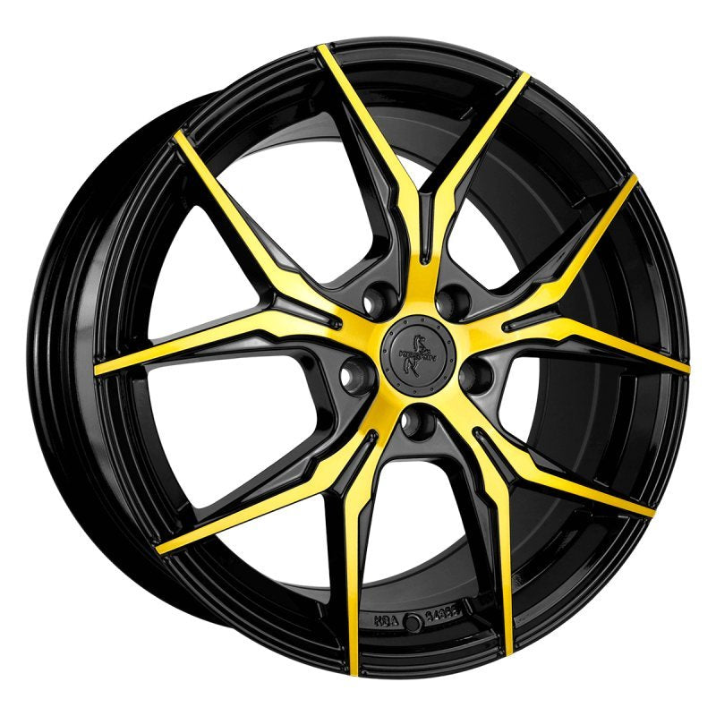 Janta aliaj Keskin Tuning KT19N 8.5x19 5x114.3 et40 BLACK FRONT GOLD
