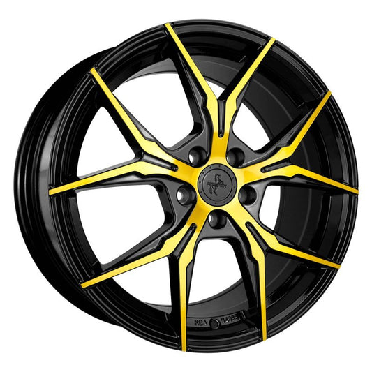Janta aliaj Keskin Tuning KT19N 8.5x19 5x114.3 et40 BLACK FRONT GOLD