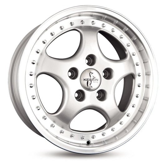 Janta aliaj Keskin Tuning KT2 8.5x18 5x130 et52 SILVER LIP POLISH