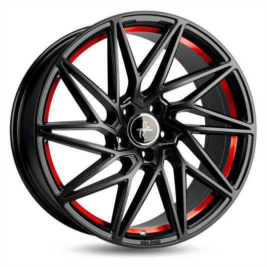 Janta aliaj Keskin Tuning KT20 8.5x19 5x120 et35 MATT BLACK RED INSIDE