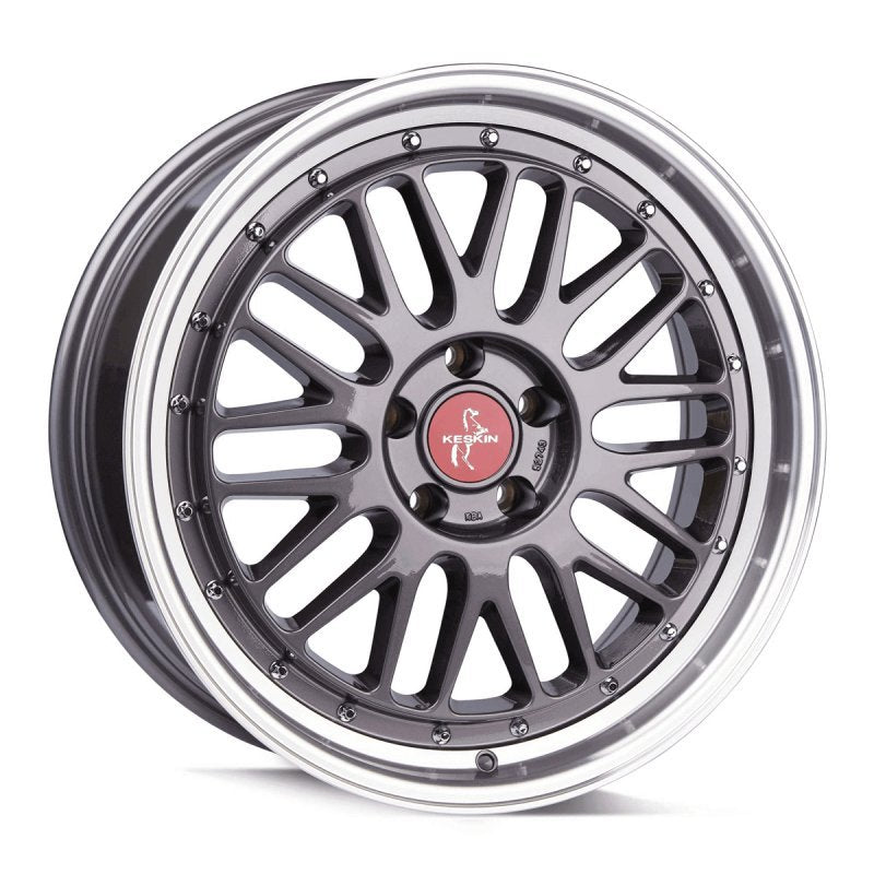 Janta aliaj Keskin Tuning KT22 8x18 5x112 et30 TITAN GREY LIP POLISH