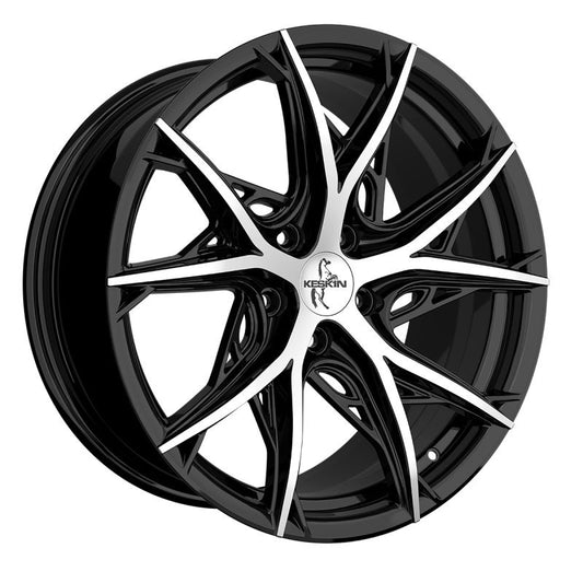 Janta aliaj Keskin Tuning KT24C 8.5x19 5x112 et30 BLACK FRONT POLISH