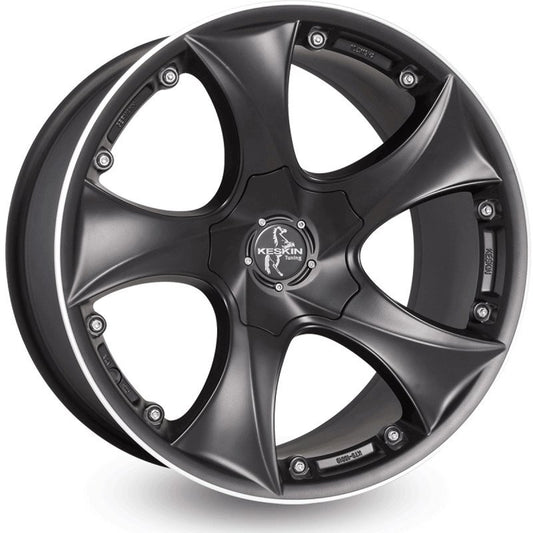 Janta aliaj Keskin Tuning KT9 9x20 5x130 et30 MATT BLACK LIP POLISH