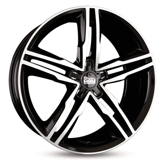Janta aliaj MAM Felgen A1 8x18 5x112 et44 BLACK FRONT POLISH