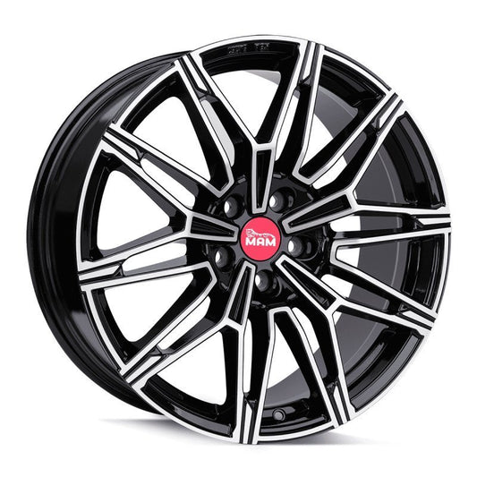 Janta aliaj MAM Felgen B3N 8.5x19 5x120 et35 BLACK FRONT POLISH