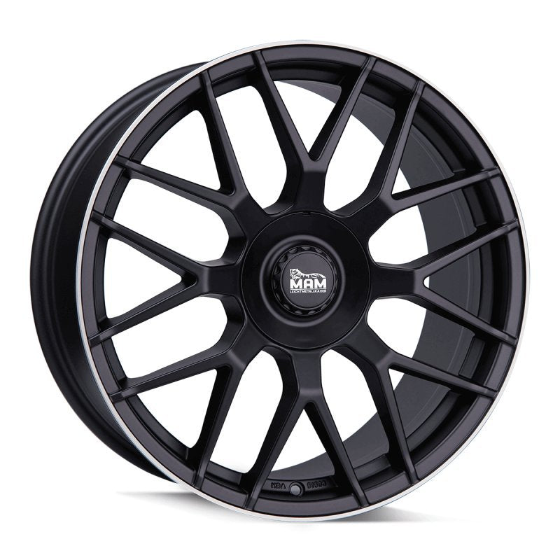 Janta aliaj MAM Felgen GT1 7.5x17 5x112 et35 MATT BLACK LIP POLISH