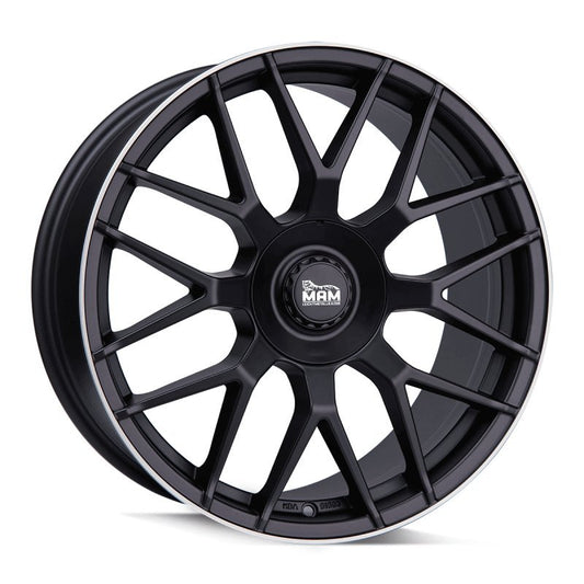 Janta aliaj MAM Felgen GT1 7.5x17 5x114.3 et45 MATT BLACK LIP POLISH