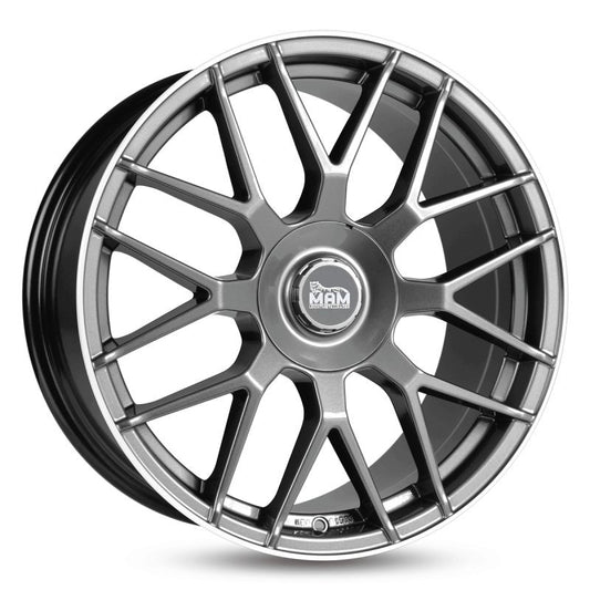 Janta aliaj MAM Felgen GT1 9.5x19 5x112 et30 PALLADIUM LIP POLISH