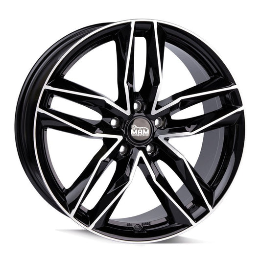 Janta aliaj MAM Felgen RS3 8x18 5x112 et45 BLACK FRONT POLISH