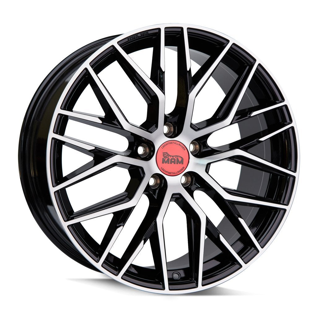 Janta aliaj MAM Felgen RS4 7x16 5x120 et35 BLACK FRONT POLISH