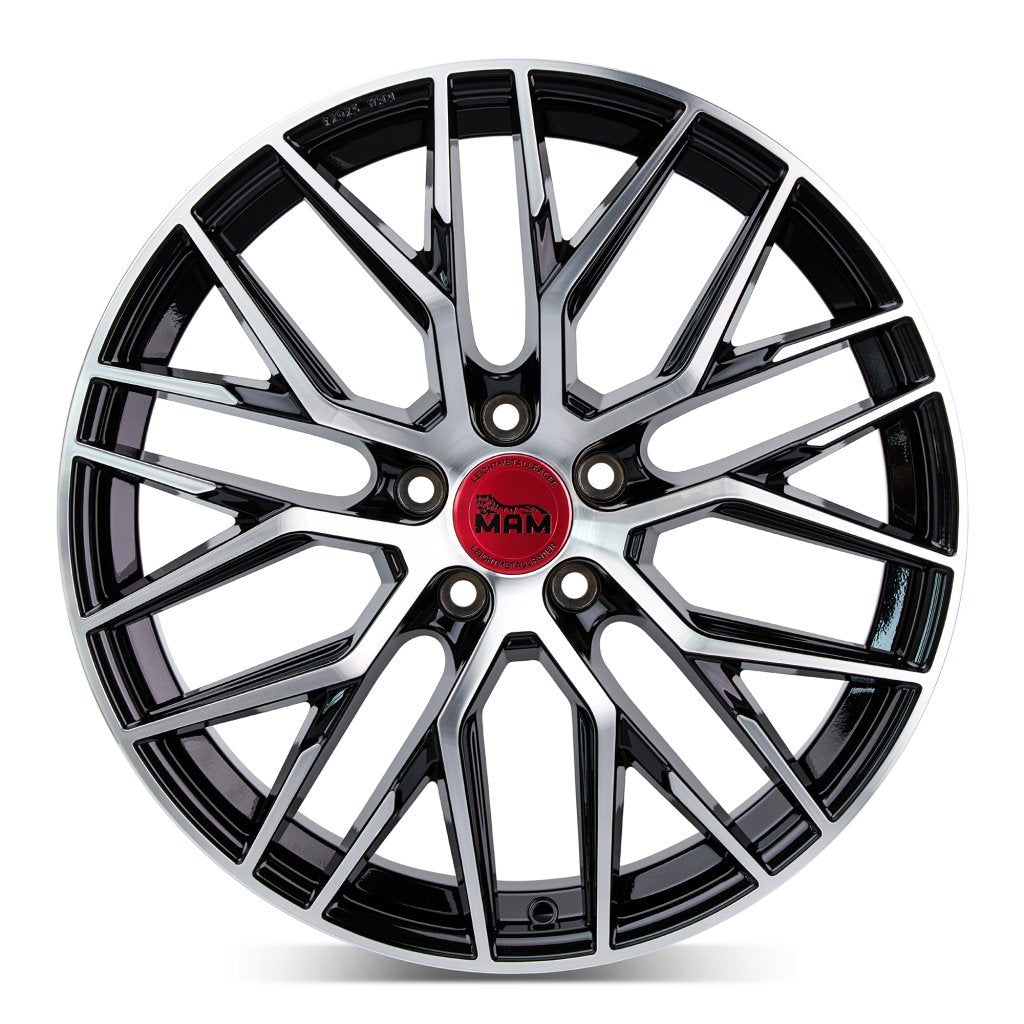 Janta aliaj MAM Felgen RS4 7x16 5x120 et35 BLACK FRONT POLISH