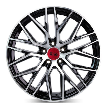 Janta aliaj MAM Felgen RS4 7x16 5x120 et50 BLACK FRONT POLISH