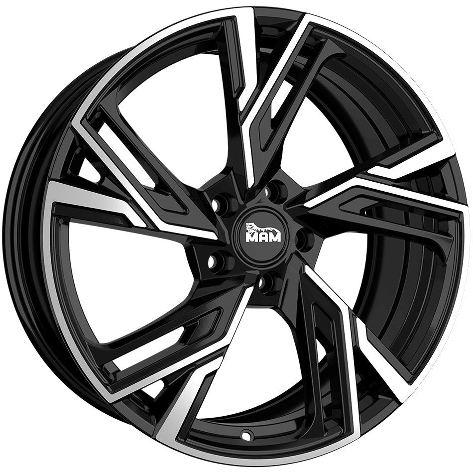 Janta aliaj MAM Felgen RS5 8x18 5x114.3 et45 BLACK FRONT POLISH