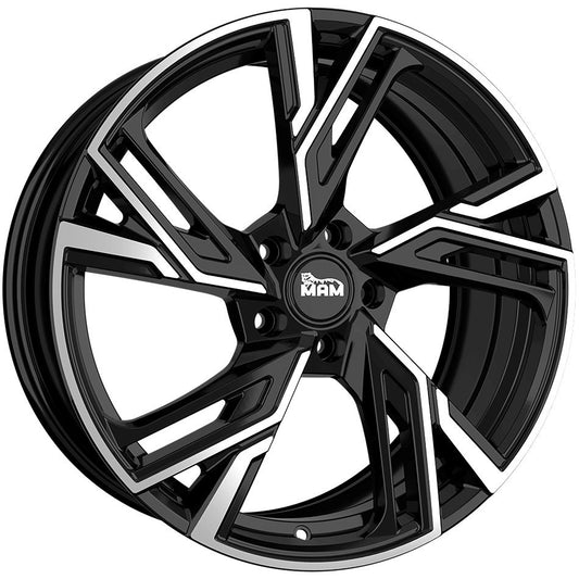 Janta aliaj MAM Felgen RS5 7x16 5x120 et35 BLACK FRONT POLISH