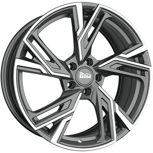 MAM Felgen RS5 19, 8.5, 5, 112, 30, 72.6, PALADIUM FRONT POLISH,