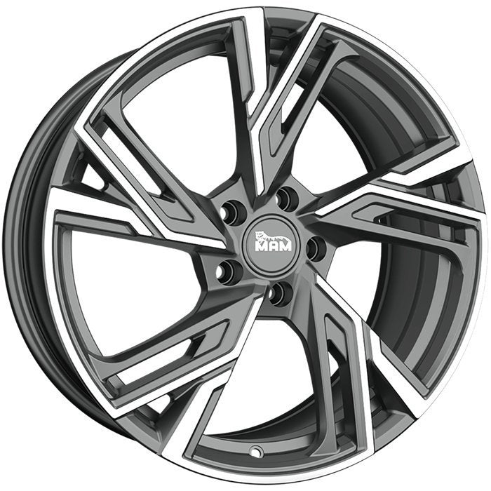 MAM Felgen RS5 19, 8.5, 5, 114.3, 40, 72.6, PALADIUM FRONT POLISH,