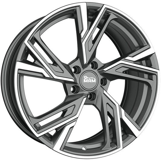 Janta aliaj MAM Felgen RS5 8.5x20 5x120 et35 PALLADIUM FRONT POLISH