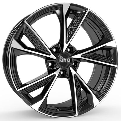 Janta aliaj MAM Felgen RS6 8x18 5x112 et45 BLACK FRONT POLISH