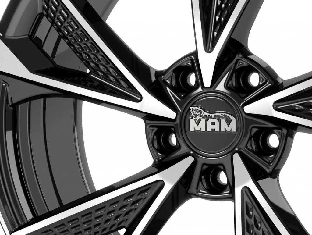 Janta aliaj MAM Felgen RS6 7x16 5x112 et40 BLACK FRONT POLISH