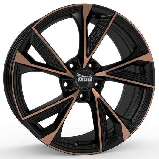 Janta aliaj MAM Felgen RS6 8.5x20 5x112 et42 MATT BLACK FRONT COPPER