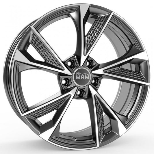 MAM Felgen RS6 19, 8.5, 5, 112, 30, 72.6, PALADIUM FRONT POLISH,