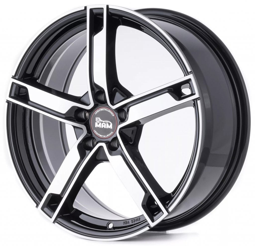Janta aliaj MAM Felgen W4 6.5x16 5x112 et48 BLACK FRONT POLISH