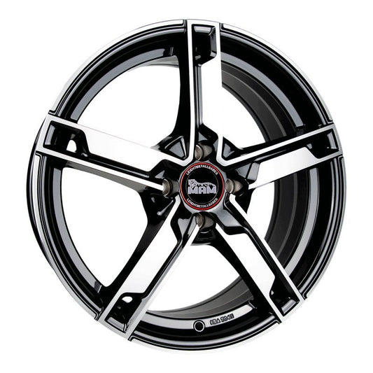 Janta aliaj MAM Felgen W4 6.5x16 5x112 et48 BLACK FRONT POLISH
