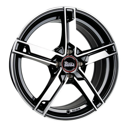 Janta aliaj MAM Felgen W4 7x17 5x112 et48 BLACK FRONT POLISH