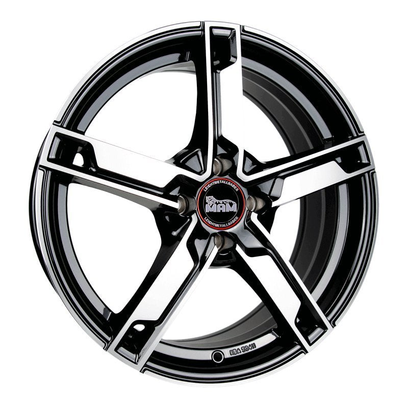 Janta aliaj MAM Felgen W4 7x17 5x112 et38 BLACK FRONT POLISH