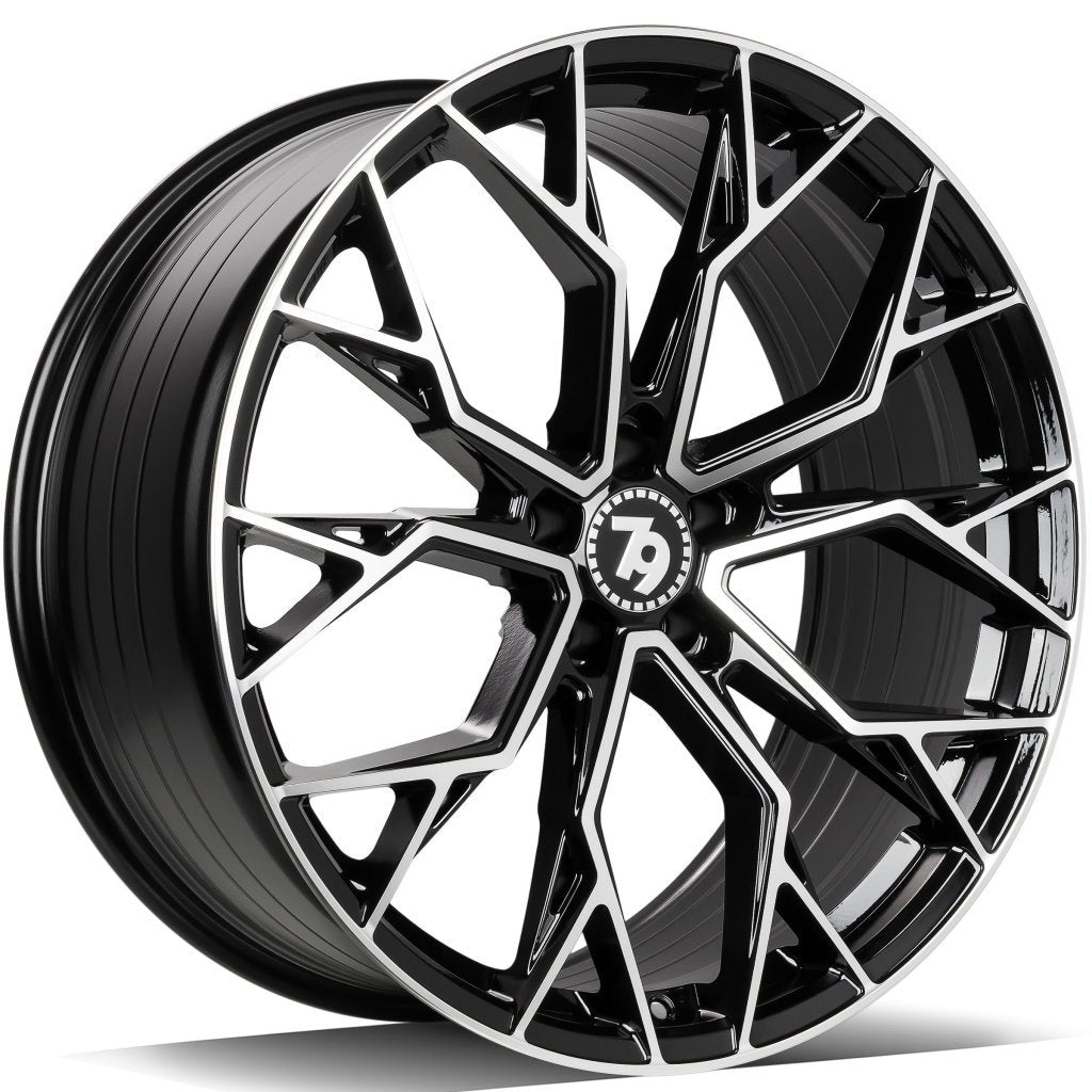 Janta aliaj Seventy9 SCF-H 7.5x17 5x112 et40  Black Front Polished