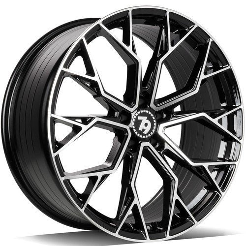 Janta aliaj Seventy9 SCF-H 9x20 5x112 et30 FP - Black Front Polished
