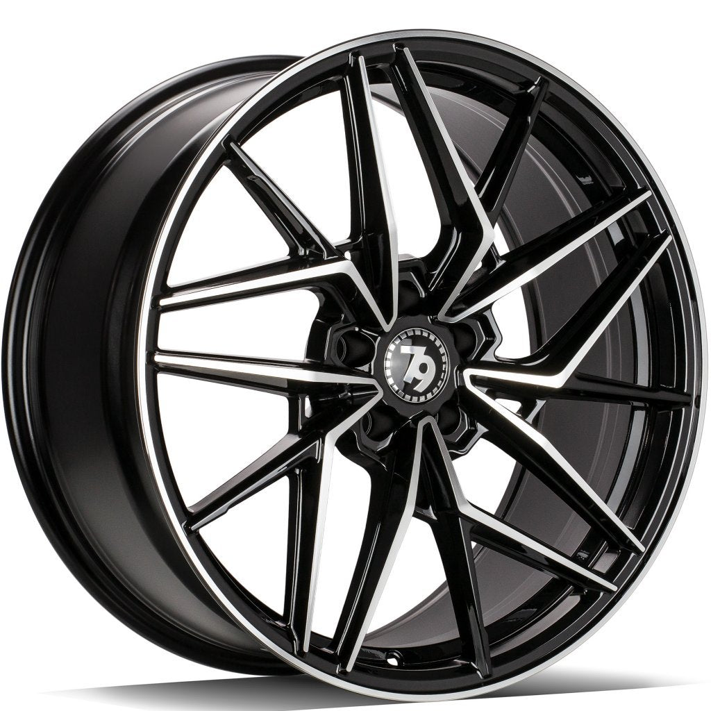 Janta aliaj Seventy9 SCF-I 8x18 5x120 et30  Black Front Polished