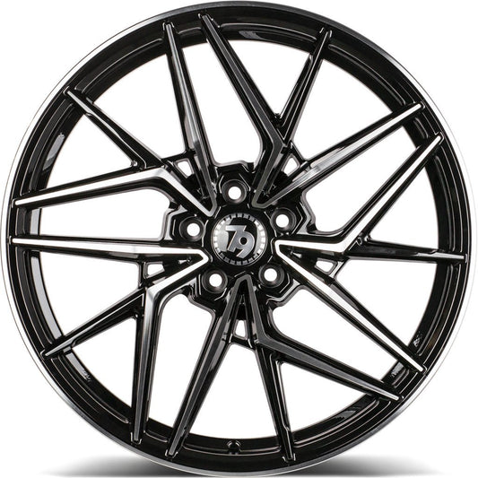 Janta aliaj Seventy9 SCF-I 9x20 5x112 et30  Black Front Polished