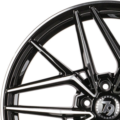Janta aliaj Seventy9 SCF-I 9x20 5x112 et30  Black Front Polished