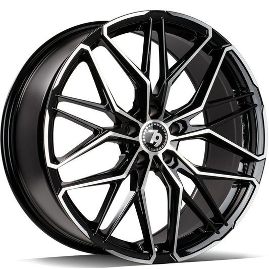 Janta aliaj Seventy9 SCF-J 8x18 5x120 et30  Black Front Polished