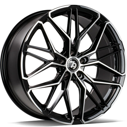 Janta aliaj Seventy9 SCF-J 8x18 5x114.3 et40  Black Front Polished