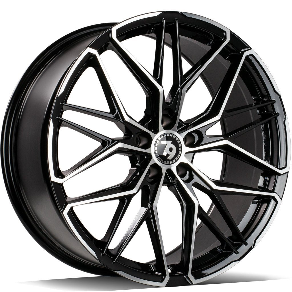 Janta aliaj Seventy9 SCF-J 8x18 5x112 et35  Black Front Polished