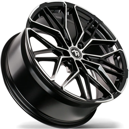 Janta aliaj Seventy9 SCF-J 8x18 5x114.3 et40  Black Front Polished