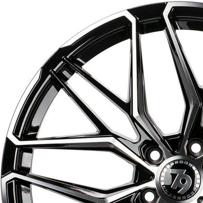 Janta aliaj Seventy9 SCF-J 8x18 5x114.3 et40  Black Front Polished