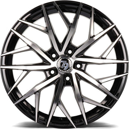 Janta aliaj Seventy9 SV-C 8x18 5x114.3 et40  Black Front Polished