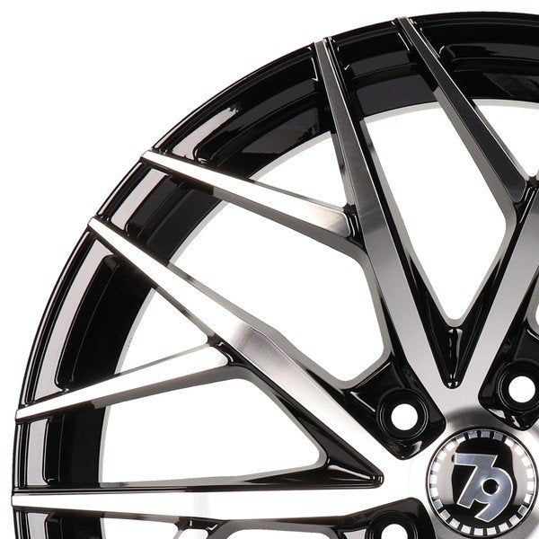 Janta aliaj Seventy9 SV-C 7.5x17 5x114.3 et40  Black Front Polished