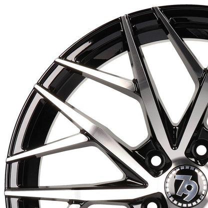 Janta aliaj Seventy9 SV-C 7.5x17 5x108 et42  Black Front Polished