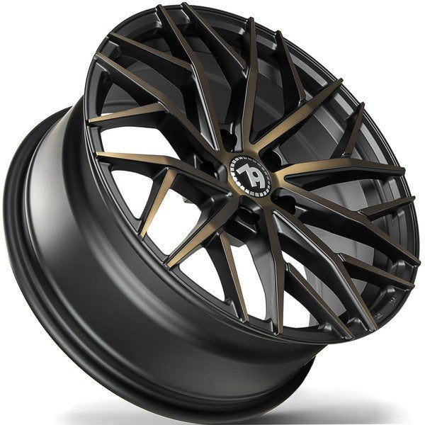 Janta aliaj Seventy9 SV-C 7.5x17 5x112 et40  Black Glossy Gold Front