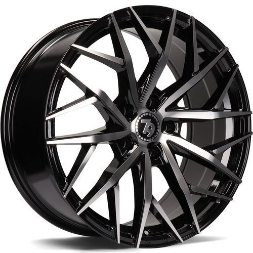 Janta aliaj Seventy9 SV-C 7x16 4x100 et38  Black Front Polished